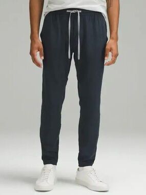 lululemon athletica Men's Black Soft Jersey Drawstring Joggers
